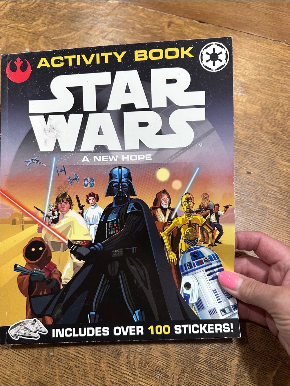 Star‎ Wars Activity Book (Black/Yellow/Red) new unused stickers